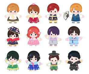 한복 입은 아이