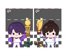 자동차 경주 놀이 표지