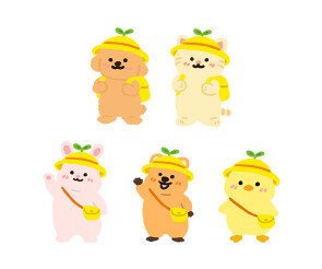 유치원 복장 동물