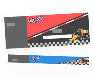 자동차 경주 입장권(문구없음)