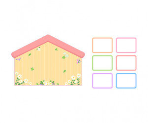 가족사진판 (집) (문구없음)