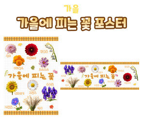 가을에 피는 꽃 포스터