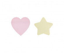 별, 하트 메모지