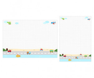 교통기관 편지지