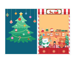 크리스마스 가게 포스터 (문구없음)