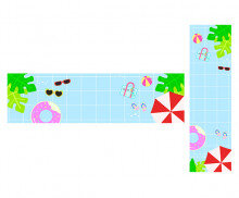 수영복 패션쇼 가로 세로 배너(문구없음)