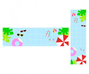 수영복 패션쇼 가로 세로 배너(문구없음)