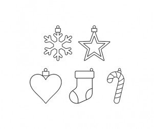 크리스마스 오너먼트 (트리장식) 색칠 모음2