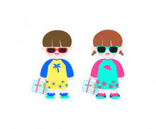 수영복 입은 아이