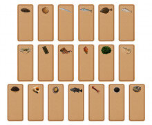 해산물 판매 개별 메뉴판(문구없음)