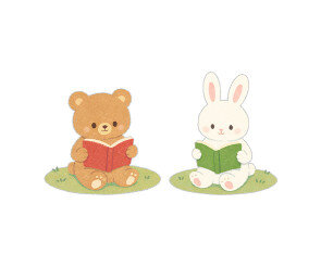 책 읽는 곰, 토끼