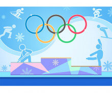 올림픽 시상식 배경