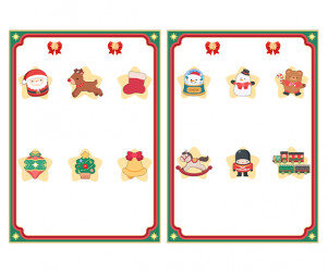 크리스마스 가게 메뉴판 (문구없음)