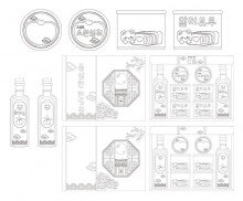 추석 선물 세트 색칠 모음