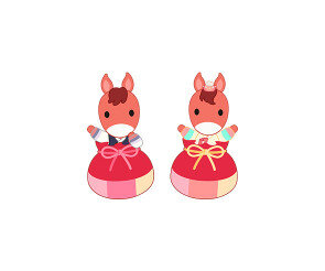 붉은 말과 복주머니2