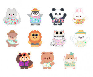 시골 옷 입은 동물