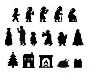 스크루지와 크리스마스 캐럴 그림자 모음