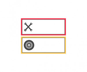 레이싱카 정비 안내판(문구없음)