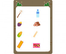 겨울 캠핑장 매점 메뉴판 (문구없음)