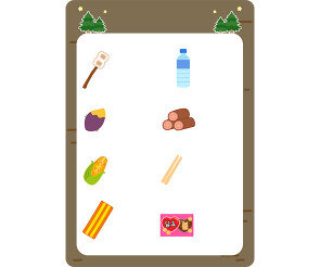 겨울 캠핑장 매점 메뉴판 (문구없음)