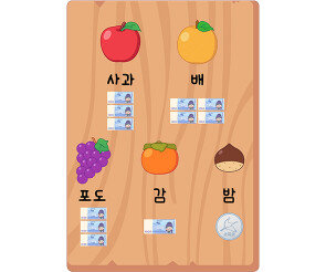 과일 트럭 메뉴판 (지폐)