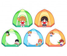 [개별도안] 신나는 여름 캠핑 가랜드