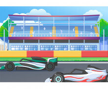 자동차 경주장 배경