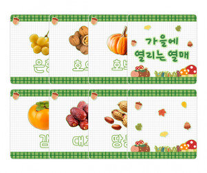 가을에 열리는 열매 카드