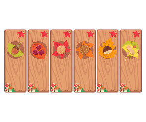 가을 열매 가게 개별 메뉴판 (문구없음)