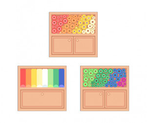 한복가게 서랍장