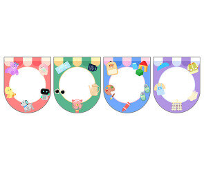 [개별도안] 아나바다 시장놀이 가랜드