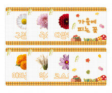 가을에 피는 꽃 카드