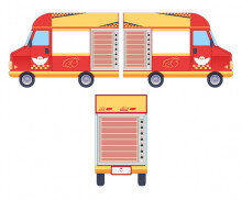 통닭 트럭 (통닭 없는)(문구없는)