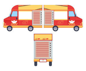 통닭 트럭 (통닭 없는)(문구없는)