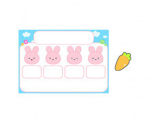 미세먼지판 (토끼) (문구없음)