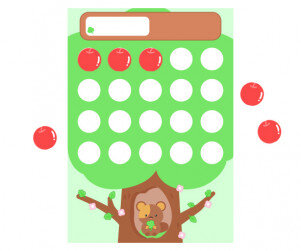 칭찬판 (사과) (문구없음)