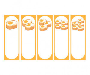 계란빵 가게 개별 메뉴판 (문구없음)