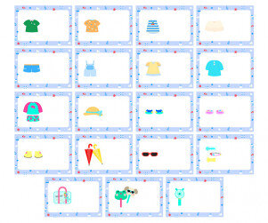 여름 옷 가게 이름표(문구없음)