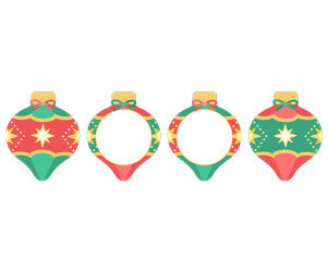 [개별도안] 산타의 크리스마스 가게 가랜드