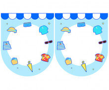 [개별도안] 여름 옷 가게 가랜드1