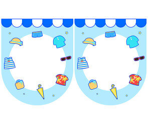 [개별도안] 여름 옷 가게 가랜드1