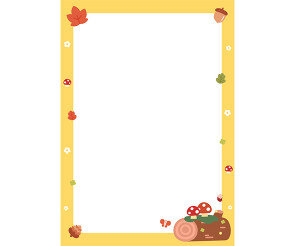 가을 숲 테두리