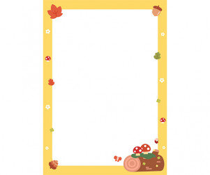 가을 숲 테두리