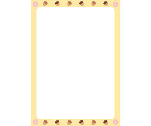 가을 도토리 테두리