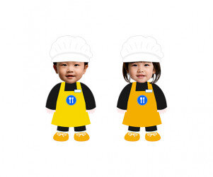 휴게소 직원 합성이미지