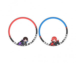 자동차 경주 놀이 라벨