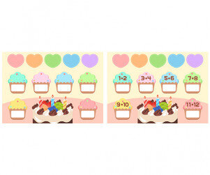 생일판 (컵케이크) (문구없음)