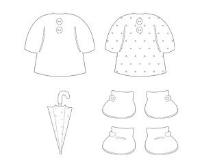 우비, 장화, 우산 색칠 모음