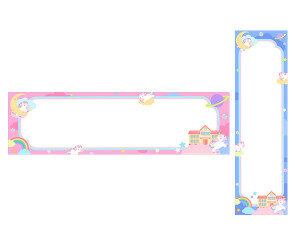 환영합니다 가로 세로 배너 (문구없음)