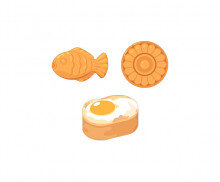 붕어빵, 국화빵, 계란빵